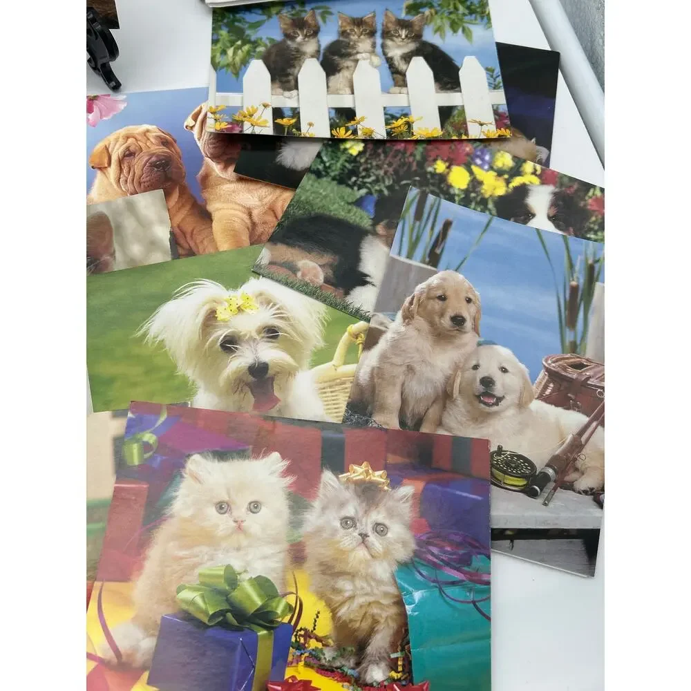 Lot of 22 Don Ayres Blank Greeting Cards Cats Dogs Puppies Kittens USA 2003-2005
